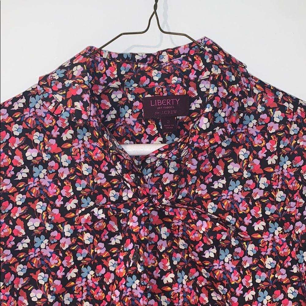Liberty for J.Crew floral cotton blouse - Picture 2 of 5